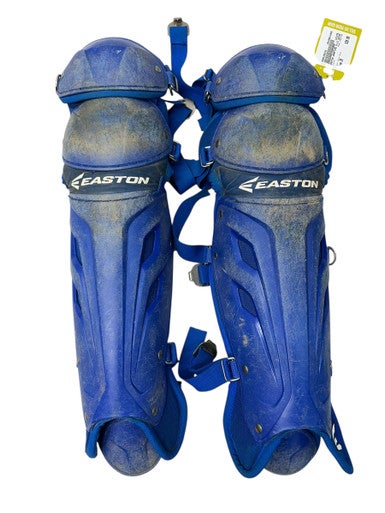 Used Easton GAMETIME Catchers Leg Guards Royal Blue Junior 11835-S000199124