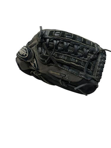 Used Louisville Slugger GNGM55 BB/SB Glove RH Throw Black And Grey 13" 11835-S000199127