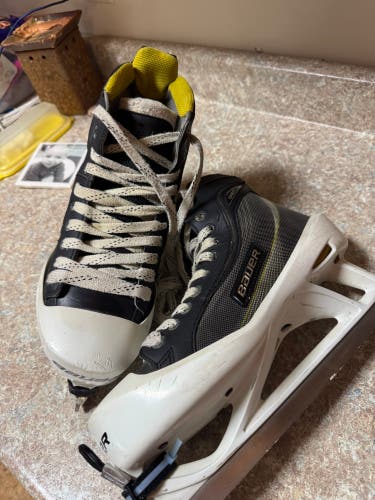 Bauer Supreme One80 Hockey Goalie Skates Regular Width 9.5 (Used) 180 s180 one 80