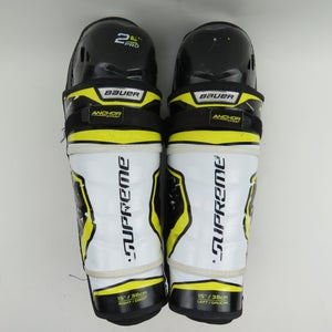 Bauer Supreme 2S PRO NHL Pro Stock Hockey Player Protective Shin Pads Senior Size 15" (No Liners)