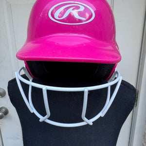 Rawlings MLB-Inspired T-Ball Batting Helmet, Bright Pink (Used)