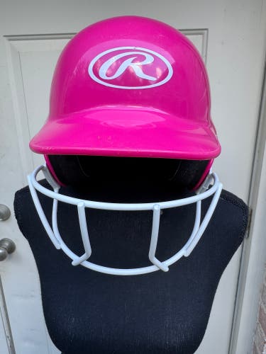 Rawlings MLB-Inspired T-Ball Batting Helmet, Bright Pink (Used)