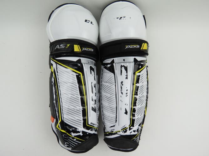 CCM Super Tacks AS1 Pro Stock Ice Hockey Player Protective Shin Pads Size 13"