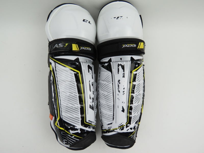CCM Super Tacks AS1 Pro Stock Ice Hockey Player Protective Shin Pads Size 13"
