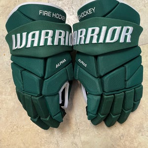 Warrior Alpha Pro, Pro Stock 15" Gloves Green Like New
