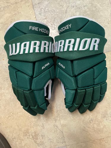 Warrior Alpha Pro, Pro Stock 15" Gloves Green Like New