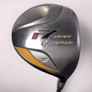 TaylorMade R7 Draw 3 Fairway Wood 15* REAX 55g Stiff Graphite Mens RH