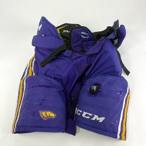 Used Purple/Yellow CCM Tacks 65C Pants | Large | E538