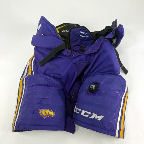 Used Purple/Yellow CCM Tacks 65C Pants | Large | E538