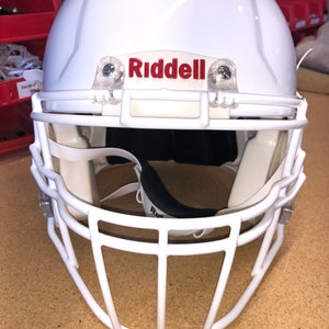 USED RIDDELL SPEED ADULT HELMET - LARGE - METALLIC WHITE