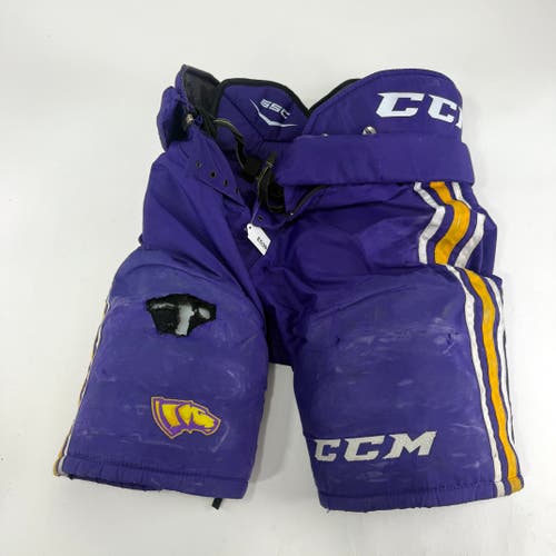 Used Purple/Yellow CCM Tacks 65C Pants | Medium | E539