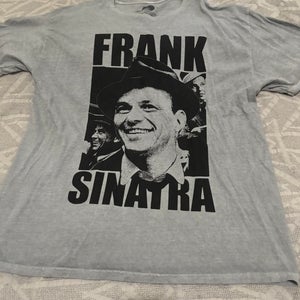 Frank Sinatra Short Sleeve Shirt Adult Large Gray