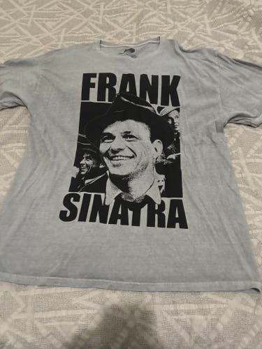 Frank Sinatra Short Sleeve Shirt Adult Large Gray