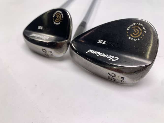 Cleveland CG15 Oil Can Wedge Set 56* 14 | 60* 12 Traction Wedge Steel Mens RH