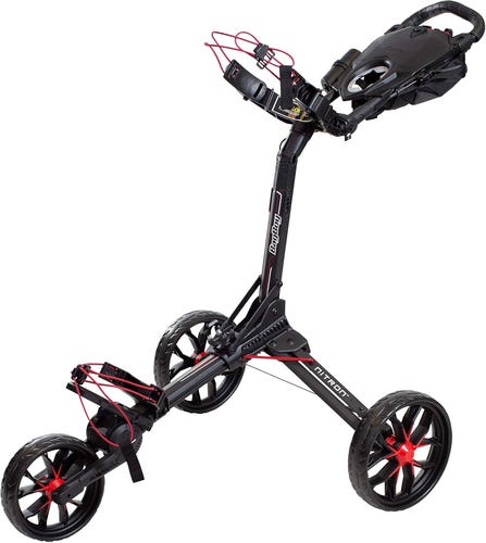 NEW Bag Boy Nitron Black/Red Golf Push Cart w/ Auto Open Technology