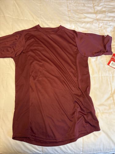 Rawlings Maroon Medium Baseball Shirt - NEW WITH TAGS