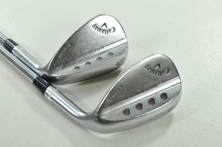 Callaway Mack Daddy 4 Chrome 54*, 58* Wedge Set Right DG S200 115 Steel # 203647