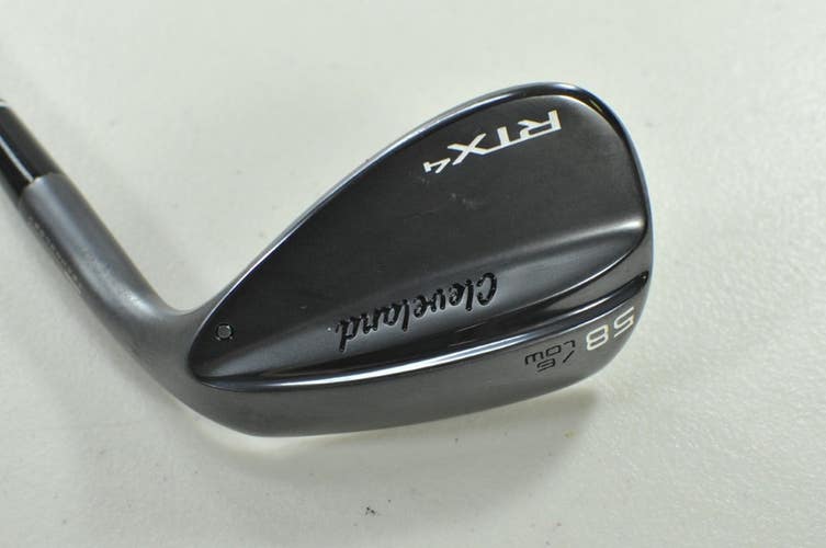 Cleveland RTX-4 Black Satin 58*-06 Wedge Right DG S400 Stiff Flex Steel # 203648