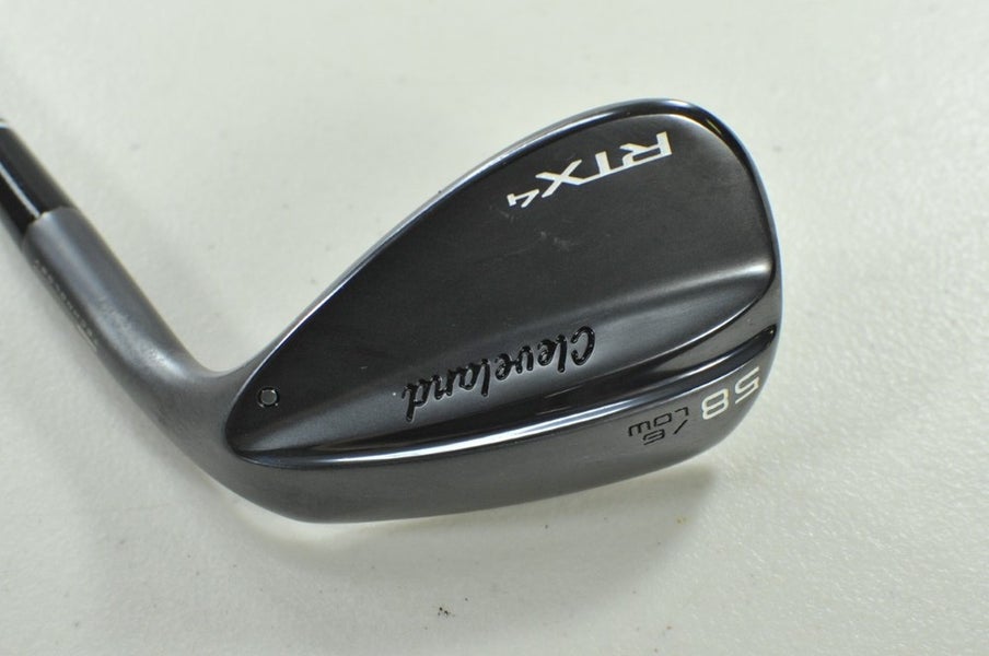 Cleveland RTX-4 Black Satin 58*-06 Wedge Right DG S400 Stiff Flex Steel # 203648