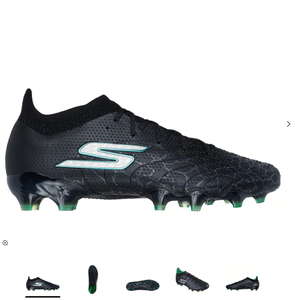 Black Men's Size M 8.5 (W 9.5) Molded Cleats Cleats (New)