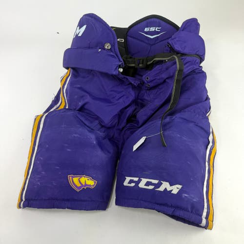Used Purple/Yellow CCM Tacks 65C Pants | Large | E536