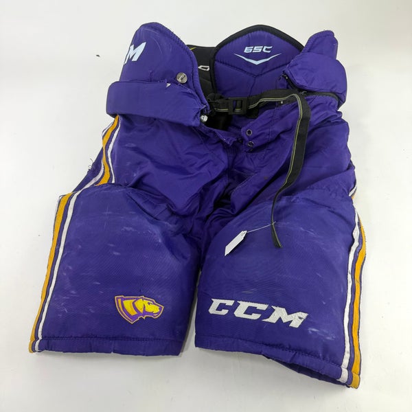 Used Purple/Yellow CCM Tacks 65C Pants | Large | E536