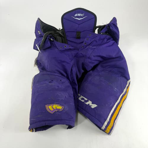Used Purple/Yellow CCM Tacks 65C Pants | Large | E533