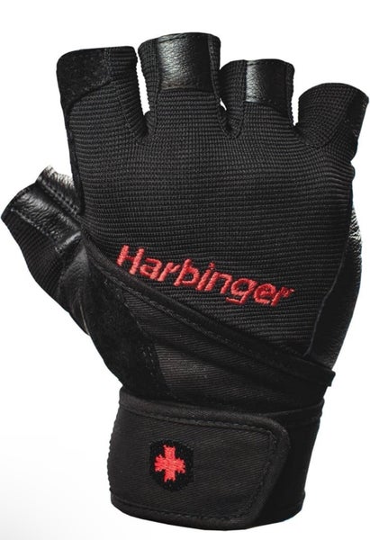 Harbinger Men’s Size Small Pro Wristwrap Weightlifting Gloves