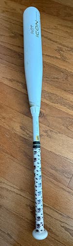 2024 Rawlings Icon Composite Bat USSSA Certified (-10) Composite 20 oz 30" (Used)