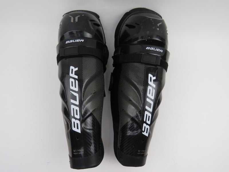 Bauer PRO SERIES NHL Pro Stock Ice ockey Protective Shin Pads Senior Size 16"