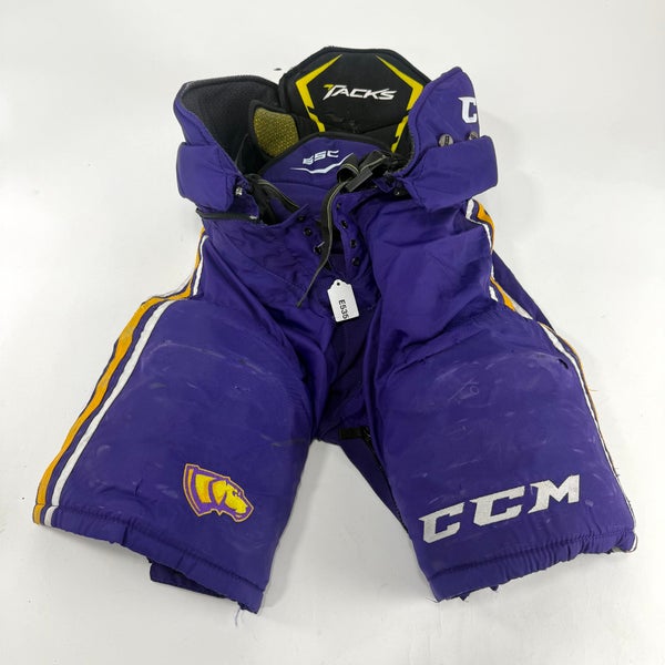 Used Purple/Yellow CCM Tacks 65C Pants | Small | E535