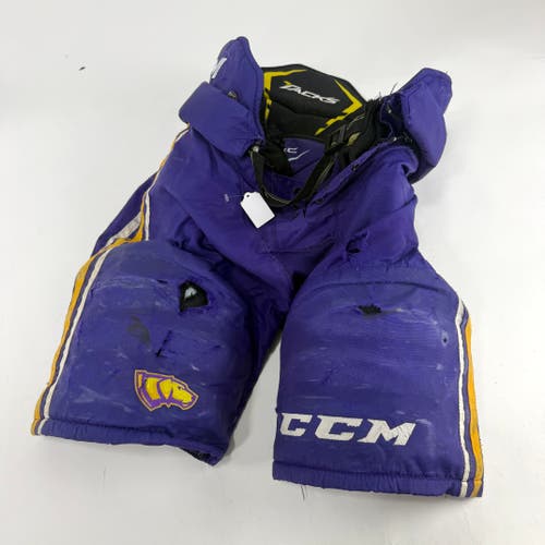 Used Purple/Yellow CCM Tacks 65C Pants | Small | E549