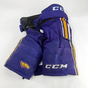 Used Purple/Yellow CCM Tacks 65C Pants | Medium | E548