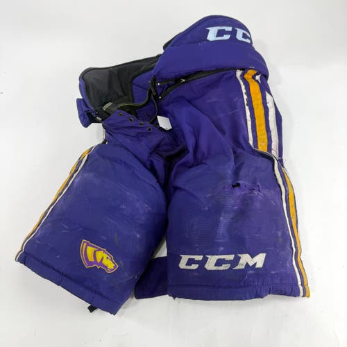 Used Purple/Yellow CCM Tacks 65C Pants | Medium | E548