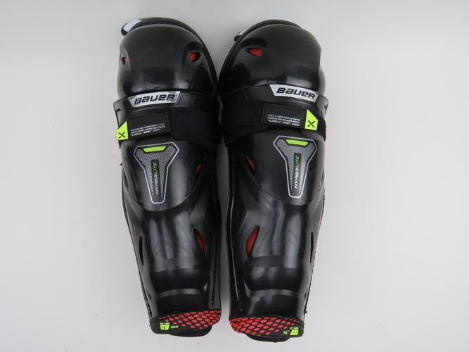 Bauer Vapor HyperLite NHL Pro Stock Ice Hockey Protective Shin Pads Senior Size 14"