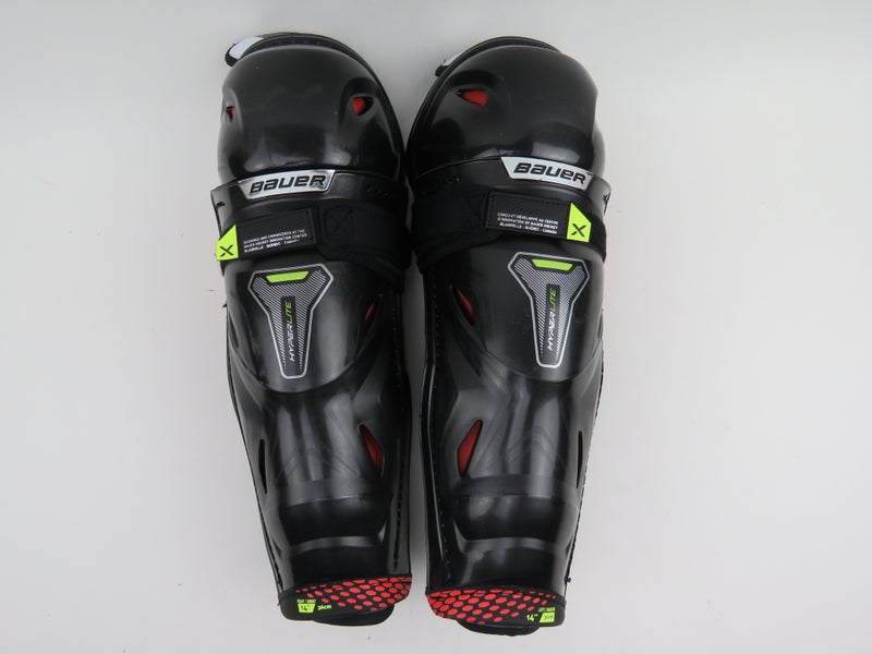 Bauer Vapor HyperLite NHL Pro Stock Ice Hockey Protective Shin Pads Senior Size 14"