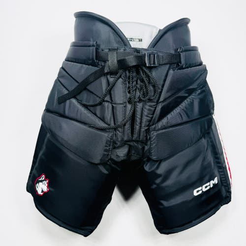 New Northeastern University CCM HPG 12A Hockey Goalie Pants- Small