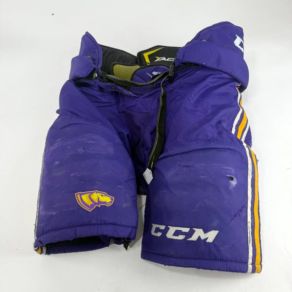 Used Purple/Yellow CCM Tacks 65C Pants | Large | E530