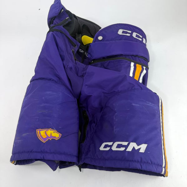 Used Purple/Yellow CCM Tacks 95C Pants | Large | E547