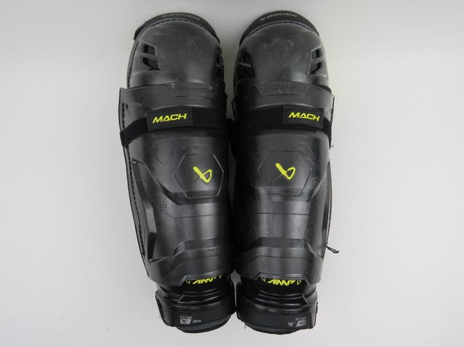 Bauer Supreme MACH NHL Pro Stock Ice Hockey Player Shin Pads Protective Senior 15"