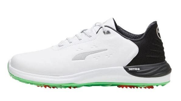 PUMA Phantomcat Nitro Mens Golf Shoes Size 11 Medium Color: White/Black/Green
