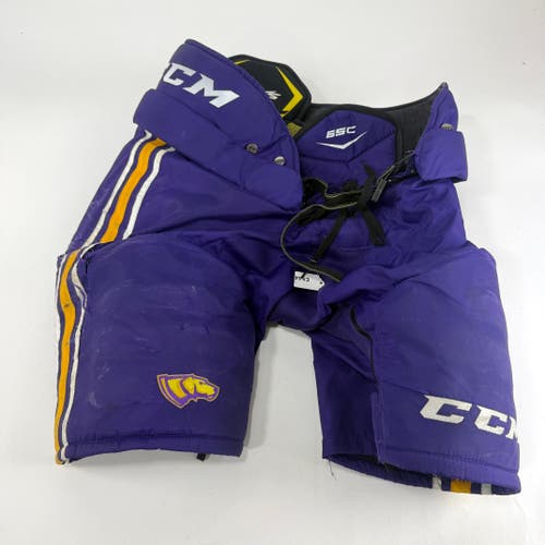 Used Purple/Yellow CCM Tacks 65C Pants | XL | E544