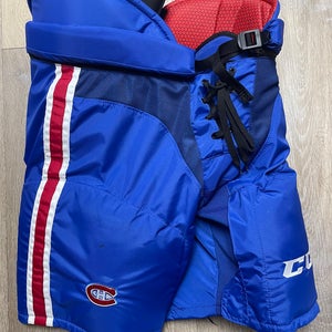 Lightly Used Pro Stock CCM HP45X Hockey Pants Montreal Canadiens Sr. Large