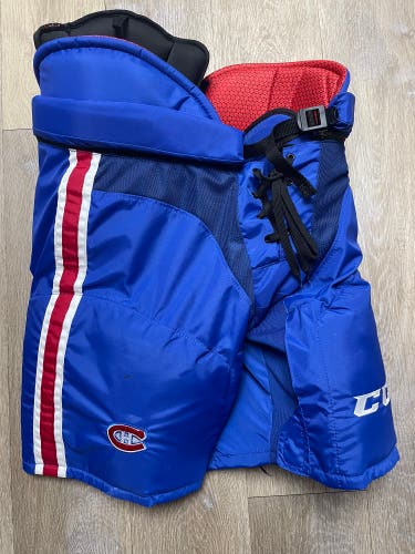 Lightly Used Pro Stock CCM HP45X Hockey Pants Montreal Canadiens Sr. Large