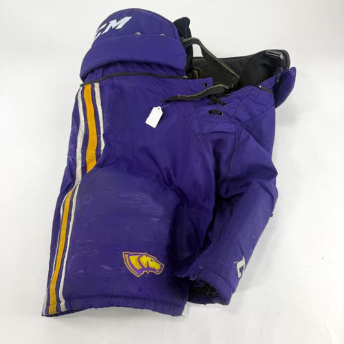 Used Purple/Yellow CCM Tacks 65C Pants | Large | E531