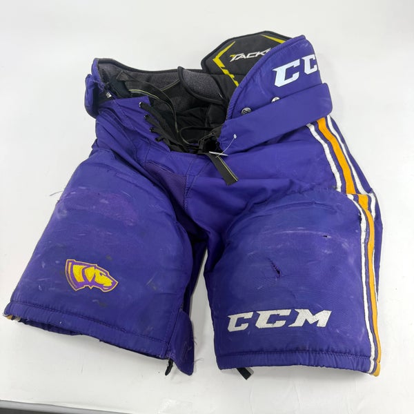 Used Purple/Yellow CCM Tacks 65C Pants | Medium | E546