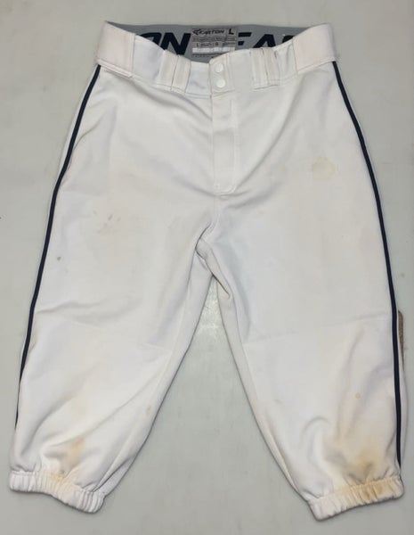 Easton Large Sock Showing Baseball Pants white/navy