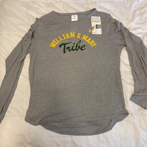 Women’s Large Grey UA William & Mary Loose Long Sleeve Shirt - NEW WITH TAGS