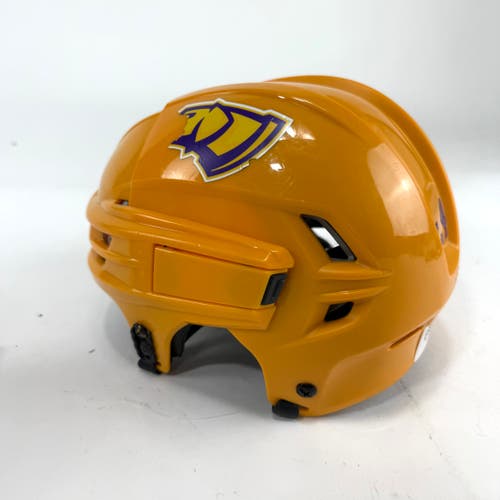 Used Sunflower Yellow CCM Tacks 910 Helmet | Medium | E491