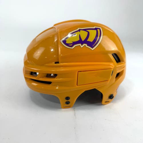 Used Sunflower Yellow CCM Tacks 910 Helmet | Medium | E506